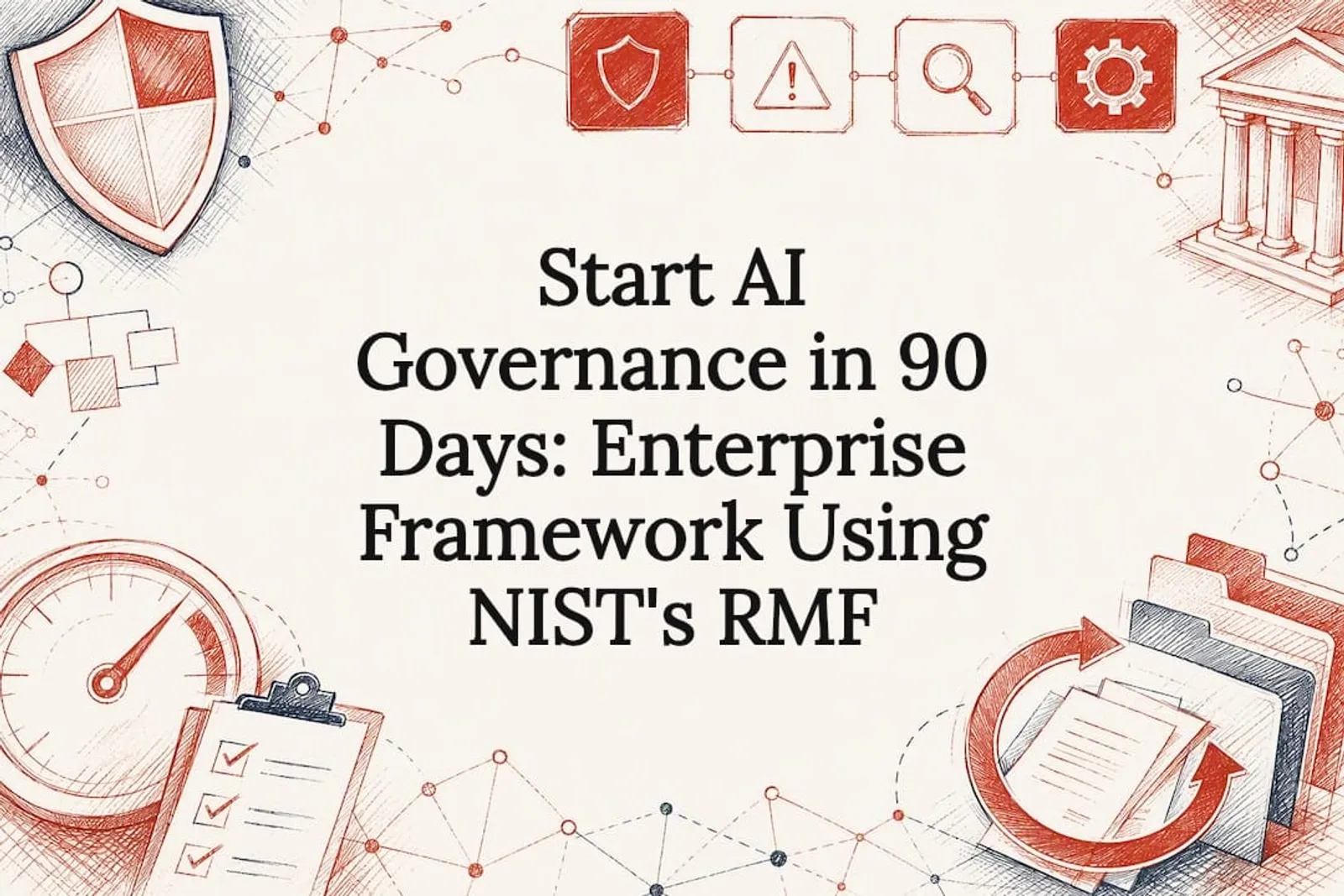 Decorative AI governance framework title card