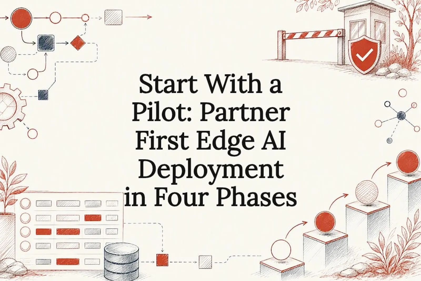 Decorative embedded AI deployment title card